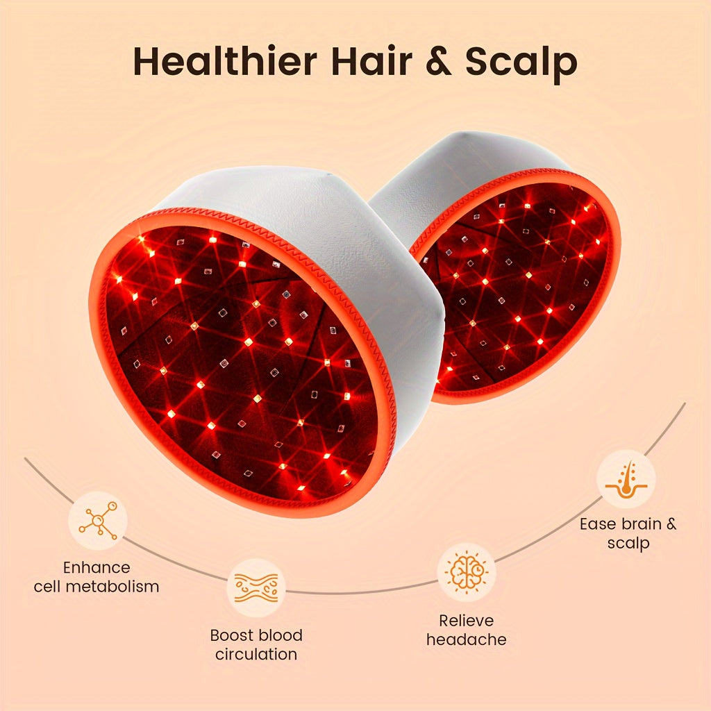 Red Light Therapy Cap Led Infrared Lamp Hair Growth Devices Relax Brain & Hair Loss Treatment