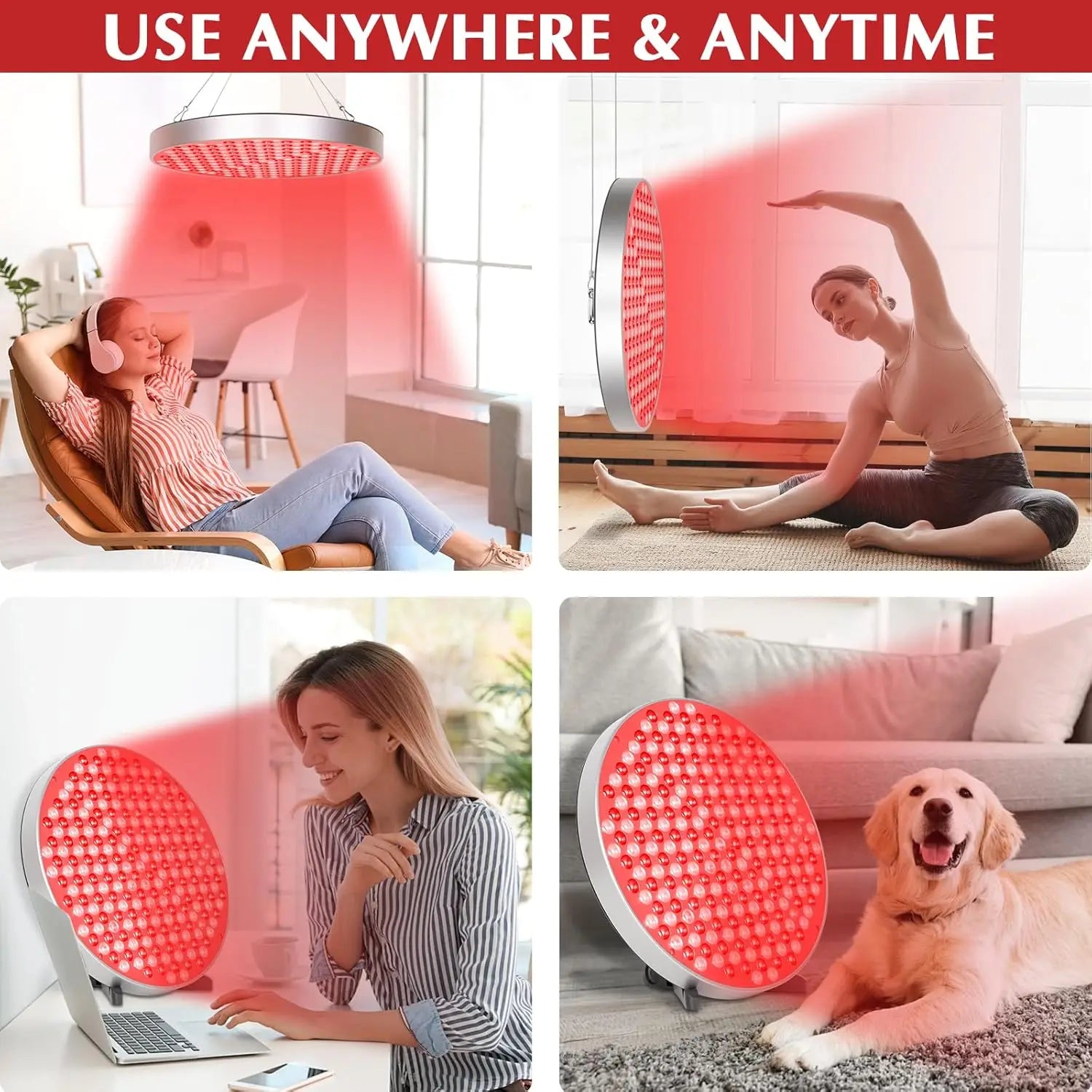 NEW Red Light Therapy Lamp LED Panel for Pain Relief Body, Skin Beauty