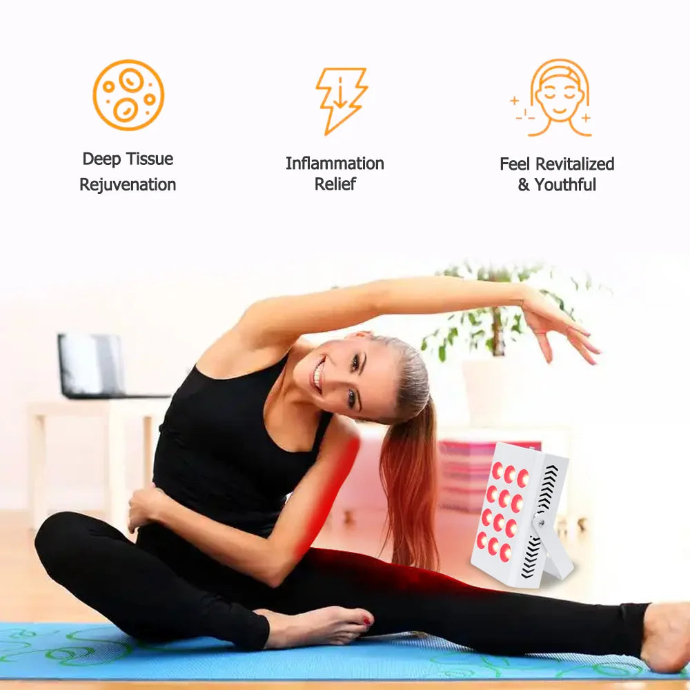 Led Light Therapy Panel for Pain Relief Skin Health