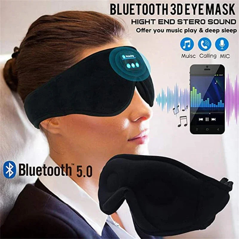 Sleeping Headphones Eye Mask for Sleeping 3D Contoured