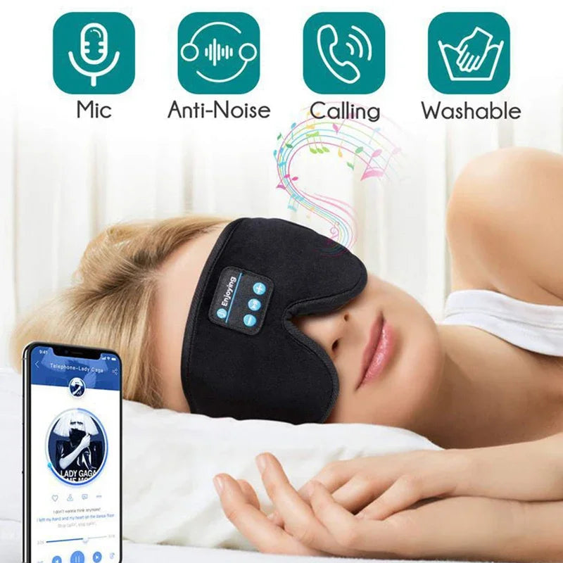 Sleeping Headphones Eye Mask for Sleeping 3D Contoured