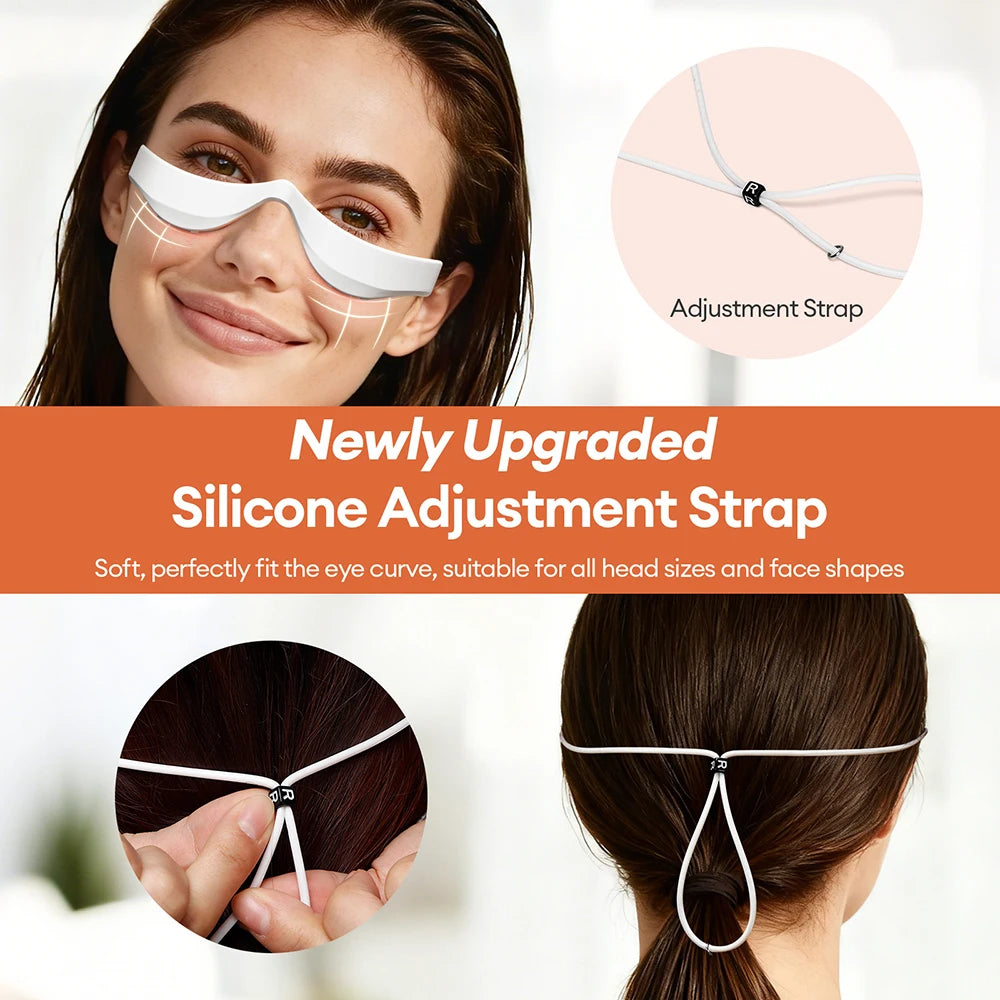 Electric 3D Eyes Massager EMS Eye Massage Glasses Red Light Eye Care