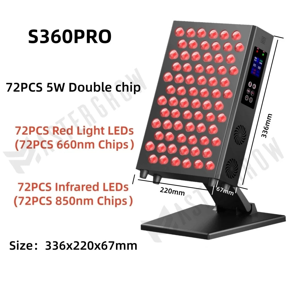Double Chip Timing Led Red Light Therapy Panel Lamp for Face and Body