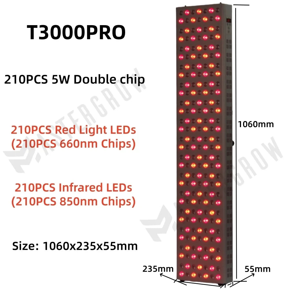 Double Chip Timing Led Red Light Therapy Panel Lamp for Face and Body